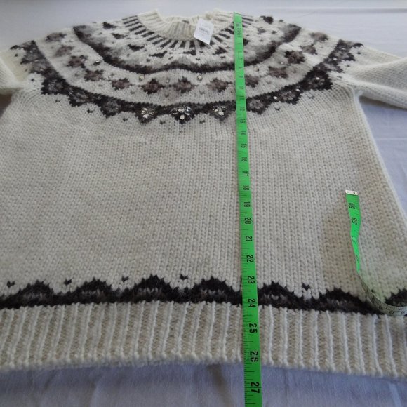NWT Loft Ann Taylor XL Knit Fair Isle Sweater - Picture 3 of 11